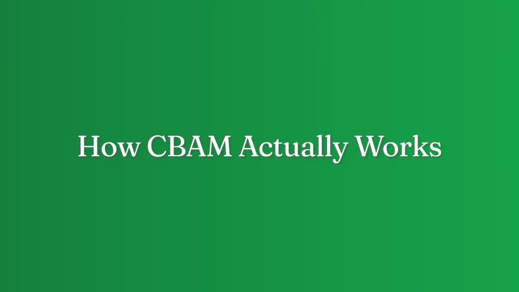 How CBAM Actually Works
