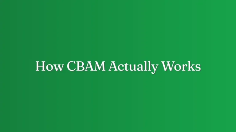 How CBAM Actually Works